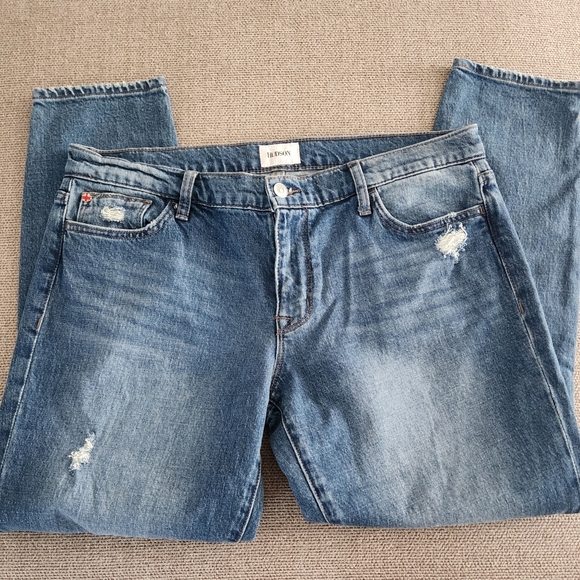 HUDSON DISTRESSED KRISTA SKINNY JEANS - Picture 3 of 10